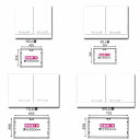 上置 50cm 60cm 70cm 80cm 送料無料 キッチン収納 m004-csl-u50 GMS-hako QSM-160 家具