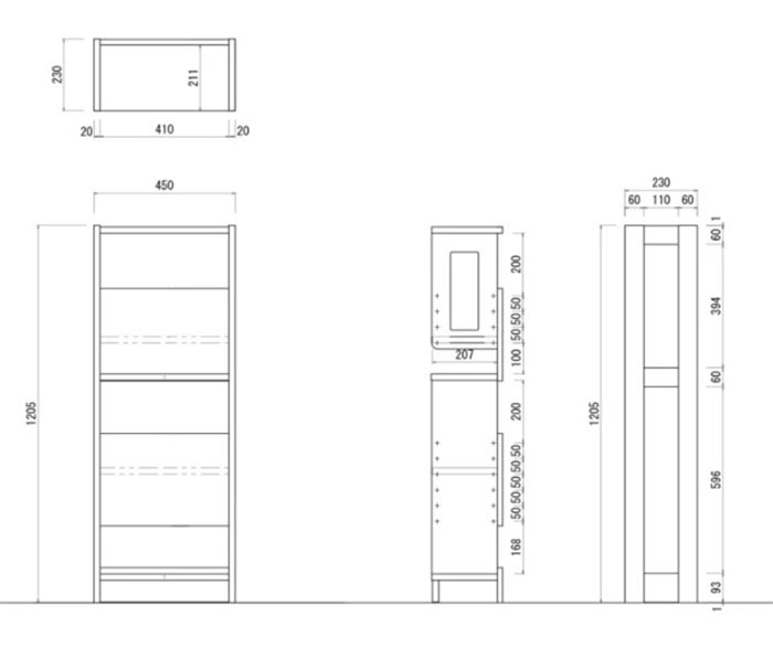 45ラック 幅45cm 【ポイント10倍】自然塗料 carlo カルロ3014 アルダー材 ラック ナチュラル ウォルナット色 棚 本箱 無垢材 日本製 国産 安心 整理整頓 木製 デスク用 北欧 シンプル ナチュラル おしゃれ オシャレ お洒落 QSM-200 堀田木工 カルロ 家具  P10