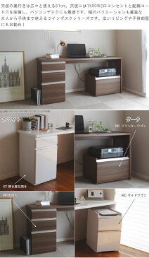 ツインデスク 幅320 奥行51 高さ74cm ブラウンBR ホワイトWH PCデスク 机 PC机 パソコンデスク パソコン机 日本製 国産 オフィステーブル オフィス机 オフィスデスク つくえ ツクエ 北欧 モダン 書斎机 書斎用 事務所 会議室 送料無料【QSM-50K】