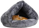 猫 ベッド ペット用寝袋 保温防寒 あったか 冬用 洗える ドーム型猫ハウス 小型犬 猫用 多機能2WAY 秋冬用 犬猫ベッド もこもこ あったか ぐっすり眠れ...