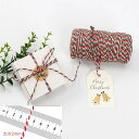 綿ロープ 2巻セット 純綿 クリスマス プレゼント 包装用 太さ2mm 100M/巻 リボン 綿紐 編み糸 丈夫 ラッピング