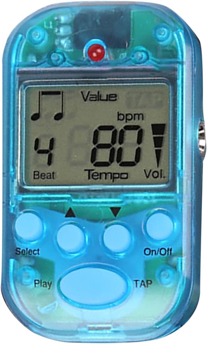 LCDデジタルメトロノームクリップオンポケット電子メトロノームポータブル楽器部品