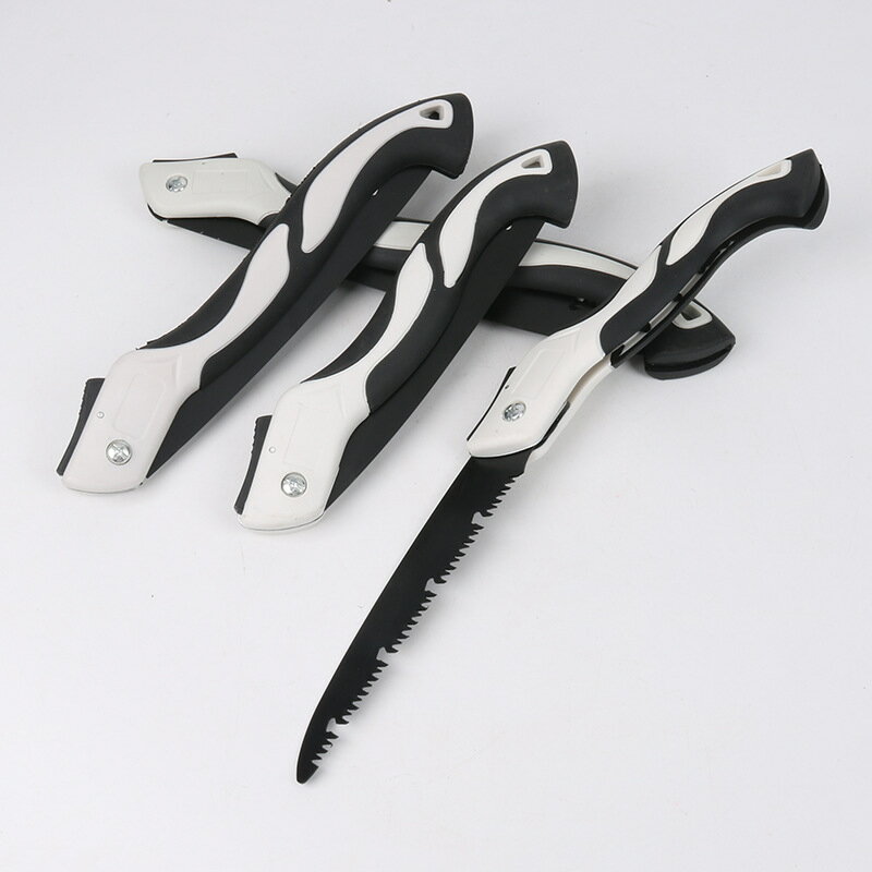 のこぎり 庭木 折りたたみ 剪定鋸 小型 三面歯先 枝切り鋸 万能鋸刃 ノコギリ 木工 木工切断 枝切り用 ..