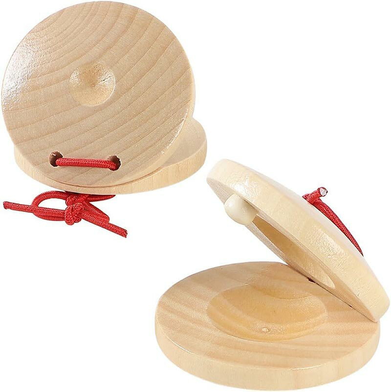 カスタネット 楽器 木製 発表会 演奏 合奏 教育 リズム学習 子供向け