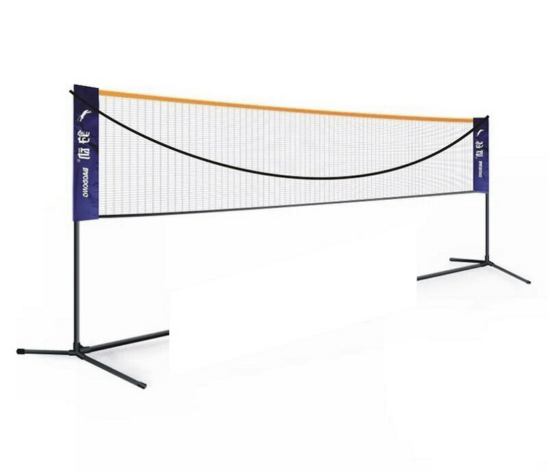 バドミントンネット バドミントン用ネット テニスネット練習用2段式 調節可能な高さ(0.85m~6.1m)ポータブル 折りたたみ 家庭用 組み立て簡単 コンパクト 収納バッグ付き 軽量