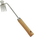 草抜き くわ 芝生 雑草抜き 道具 雑草取り器具 片手鍬 菜園鍬 ステンレス製 草削鍬 園芸用 4本鍬レーキ 小 コンパクト耕作鍬 ガーデン 園芸用 土起こし器...