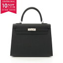 エルメス HERMES ケリー25 ハンドバッグ バッグ レザー ヴォーエプソン ヴォーエプソン レディース ブラック系 【中古】【0424-10cp】