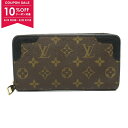 ルイ・ヴィトン LOUIS VUITTON ジッピー・ウォレット レティーロ ラウンド長財布 財布 PVCコーティングキャンバス モノグラム レディース ブラウ...