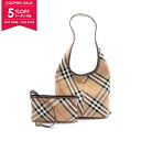 バーバリー BURBERRY ショルダーバッグ バッグ キャンバス レ...(4)