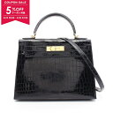 エルメス HERMES ケリー28 ブルーマリン ハンドバッグ バッグ 二ロティカスリセ レディース ネイビー系 003305CC 【中古】