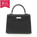エルメス HERMES ケリー25 ハンドバッグ バッグ ヴォーエプソン ヴォーエプソン レディース ブラック系 【中古】