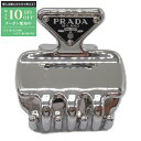 【最大10万円OFFクーポン配布中】プラダ PRADA ヘアクリップ 衣料品 ニッケルフリー レディース シルバー系 1IF0872BA6F0276 【中古】