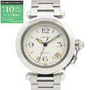 【最大10万円OFFクーポン配布中】カルティエ CARTIER パシャC 腕時計 時計 ステンレススチール ボーイズ ホワイト系 W31015M7 【中古】