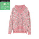 【最大10万円OFFクーポン配布中】ディオール Dior CDダイヤモンド ニット 衣料品 トップス ウール カシミヤ メンズ ピンク系 / ホワイト系 / パ...