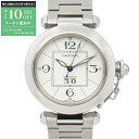 【最大10万円OFFクーポン配布中】カルティエ CARTIER パシャC ビッグデイト 腕時計 時計 ステンレススチール ボーイズ ホワイト系 W31055M7...