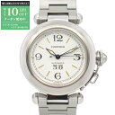 【最大10万円OFFクーポン配布中】カルティエ CARTIER パシャC ビッグデイト 腕時計 時計 ステンレススチール ボーイズ ホワイト系 W31044M7...