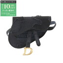 【最大10万円OFFクーポン配布中】ディオール Dior サドルバッグ ウエストバッグ バッグ キャンバス レディース ネイビー系 S5632CWAH 【中古】