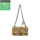 【最大10万円OFFクーポン配布中】シャネル CHANEL 2.55 マトラッセ Wフラップ ショルダーバッグ バッグ レザー レディース ゴールド系 【中古】