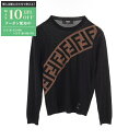 【最大10万円OFFクーポン配布中】フェンディ FENDI ズッカ ニット 衣料品 トップス ウール メンズ ブラック系 / ブラウン系 FZZ426 A4XH...