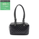 【最大10万円OFFクーポン配布中】シャネル CHANEL カンボンライン ボーリングバッグ ショルダーバッグ バッグ レザー レディース ブラック系 A251...