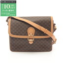 【最大10万円OFFクーポン配布中】セリーヌ CELINE マカダム ショルダーバッグ バッグ PVCコーティングキャンバス レザー レディース ブラウン系 【...
