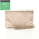 【最大10万円OFFクーポン配布中】シャネル CHANEL ココマーク ショルダーバッグ バッグ メタリックラムスキン レディース ピンク系 【中古】
