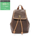 【最大10万円OFFクーポン配布中】セリーヌ CELINE マカダム リュックサック バックパック バッグ PVCコーティングキャンバス レザー レディース ブ...