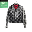 【最大10万円OFFクーポン配布中】ルイ・ヴィトン LOUIS VUITTON モノグラム バイカージャケット ライダースジャケット 衣料品 アウター レザー ...