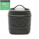 【最大10万円OFFクーポン配布中】シャネル CHANEL ココマーク ハンドバッグ バッグ レザー レディース ブラック系 A01998 【中古】