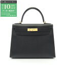 【最大10万円OFFクーポン配布中】エルメス HERMES ケリー28 ハンドバッグ バッグ ヴォーエプソン ヴォーエプソン レディース ブラック系 04231...