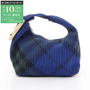 【最大10万円OFFクーポン配布中】バーバリー BURBERRY ミニ ペグ ダッフルバッグ ハンドバッグ バッグ ニットファブリック レディース ブルー系 /...