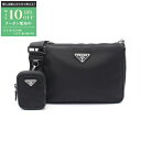 【最大10万円OFFクーポン配布中】プラダ PRADA SAFFIANO TRAVEL ショルダーバッグ バッグ ナイロン サフィアーノレザー メンズ レディー...