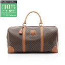 【最大10万円OFFクーポン配布中】セリーヌ CELINE マカダム ボストンバッグ バッグ PVCコーティングキャンバス レザー レディース ブラウン系 【中...