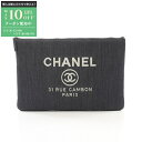 【最大10万円OFFクーポン配布中】シャネル CHANEL ドーヴィル セカンドバッグ クラッチバッグ バッグ デニム レディース ネイビー系 A80117 【...
