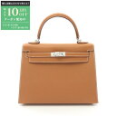 【最大10万円OFFクーポン配布中】エルメス HERMES ケリー25 ハンドバッグ バッグ ヴォーエプソン ヴォーエプソン レディース ブラウン系 03841...