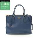 【最大10万円OFFクーポン配布中】プラダ PRADA SAFFIANO LUX ガレリア ハンドバッグ バッグ サフィアーノレザー レディース ブルー系 BN...