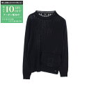 【最大10万円OFFクーポン配布中】フェンディ FENDI FFロゴ ニット 衣料品 トップス ウール メンズ ネイビー系 FZX104 【中古】