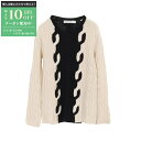 【最大10万円OFFクーポン配布中】ディオール Dior ニット 衣料品 トップス ウール カシミヤ レディース アイボリー系 / ブラック系 3H24585A...