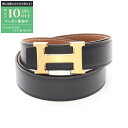 【最大10万円OFFクーポン配布中】エルメス HERMES コンスタンス ベルト 衣料品 カーフ(牛革) トゴ ボックスカーフ メンズ ブラック系 / ブラウン...