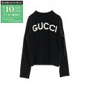 【最大10万円OFFクーポン配布中】グッチ GUCCI インターシャ ウール トップ ニット 衣料品 トップス ウール レディース ブラック系 770072 【...