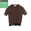 【最大10万円OFFクーポン配布中】フェンディ FENDI ズッカ ニット 衣料品 トップス レーヨン ポリエステル レディース ブラウン系 / ブラック系 F...