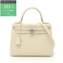 【最大10万円OFFクーポン配布中】エルメス HERMES ケリー28 ハンドバッグ バッグ ヴォーエプソン ヴォーエプソン レディース アイボリー系 【中古】