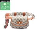 【最大10万円OFFクーポン配布中】グッチ GUCCI バンブー 1947 ミニ ベルトバッグ GGキャンバス ウエストバッグ ボディバッグ バッグ PVCコーティングキャンバス レザー レディース ベージュ系 / ブラウン系 681137 【中古】(4)