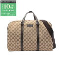 【最大10万円OFFクーポン配布中】グッチ GUCCI GGキャンバス ボストンバッグ バッグ キャンバス レザー メンズ レディース ベージュ系 / ブラウン...
