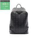 【最大10万円OFFクーポン配布中】エム・シー・エム MCM デューク ヴィセトス ミディアム リュックサック バックパック バッグ PVCコーティングキャンバス メンズ ブラック系 【中古】(4)