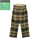 【最大10万円OFFクーポン配布中】ヘドメイナー HED MAYNER チェック パンツ パンツ 衣料品 ボトムス ウール レディース ベージュ系 【中古】