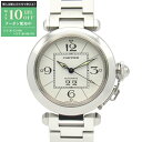 【最大10万円OFFクーポン配布中】カルティエ CARTIER パシャC ビッグデイト 腕時計 時計 ステンレススチール ボーイズ ホワイト系 W31055M7...