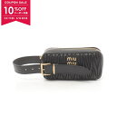 【10%OFFクーポン対象】ミュウ ミュウ Miu Miu MATELASSE マテラッセ セカンドバッグ クラッチバッグ バッグ レザー レディース ブラック系 5BF122N88F0002 【新品】【0508-10cp】(4)