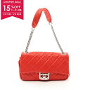 【15%OFFクーポン対象】シャネル CHANEL マトラッセ ショルダーバッグ バッグ ラムスキン(羊革) レディース レッド系 A37048 【中古】【05...