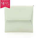 【15%OFFクーポン対象】エルメス HERMES バスティア ヴェルソ ヴェールフィズ コインケース 財布 シェーブル シェーブル レディース グリーン系 【...